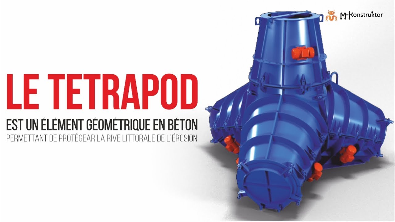 TETRAPODES : DU DESSIN TECHNIQUE A LA DIGUE MARITIME