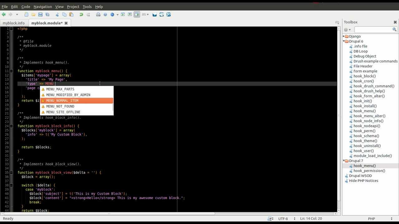 Drupal 7 Module Development Part 2 - hook_menu and hook_permission - Daily Dose of Drupal Episode 17