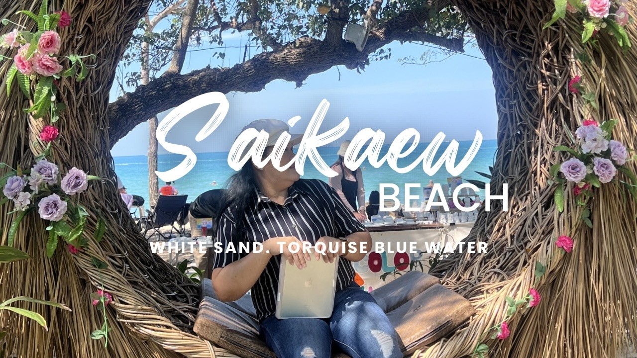 Hidden Beach Escape Near Bangkok 🇹🇭 | Relaxing Day at Saikaew Beach