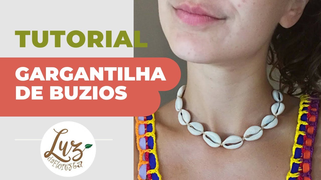 Gargantilha de búzios - Tutorial  Completo - como fazer