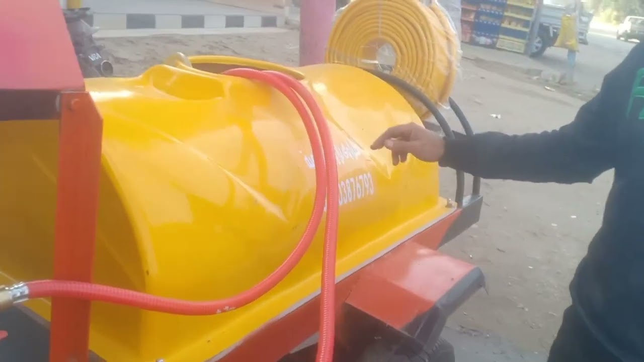 مجموعة رش 600 لتر بالشاسية والعجل