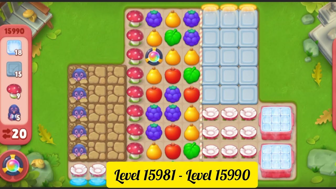 Gardenscapes ( Level 15981 - Level 15990 ) - All Puzzles - Gameplay