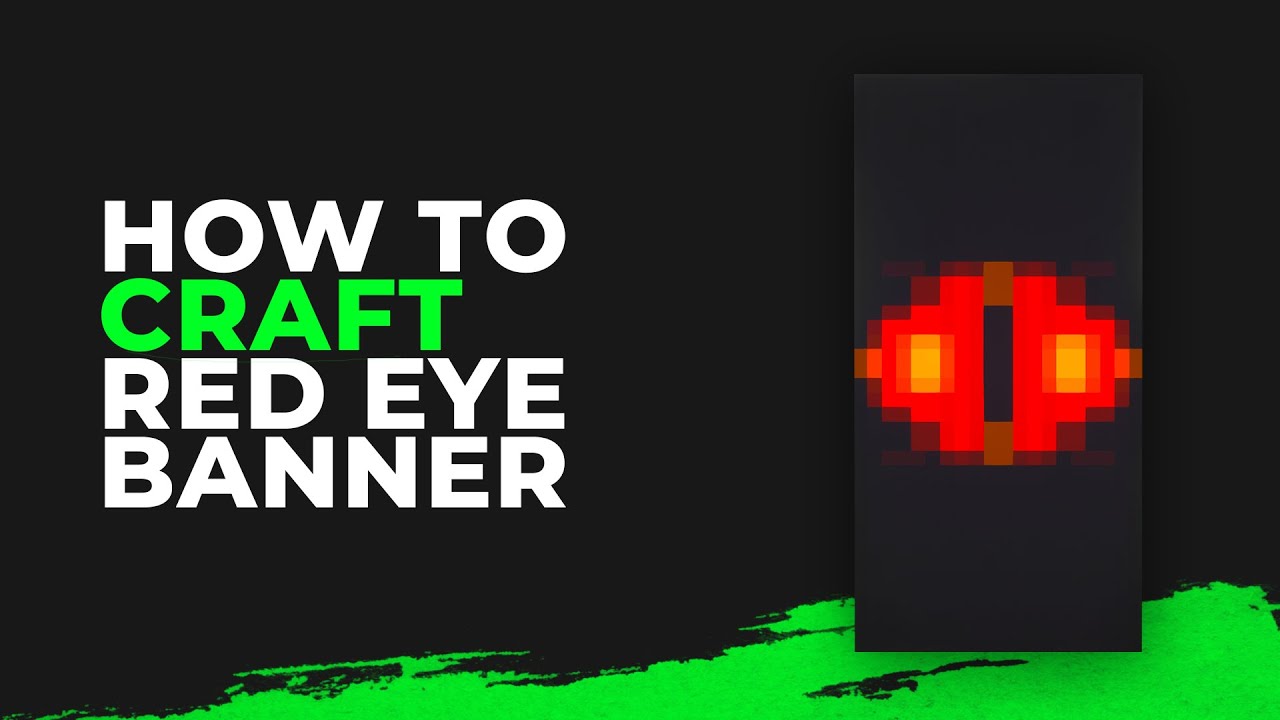 How to Make Eye Flag Banner in Minecraft | Easy Banner Tutorial