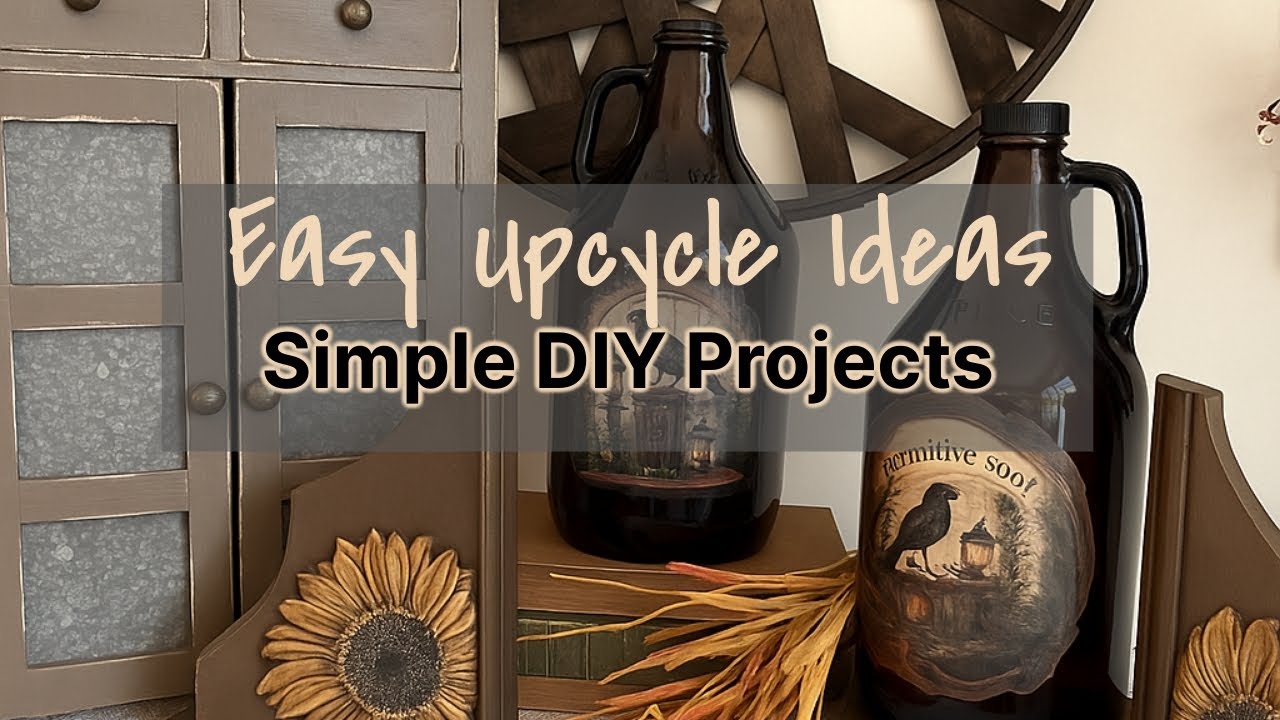 Easy Trash to Treasure DIY's | Repurpose, Upcycle & Primitive Home Décor Ideas