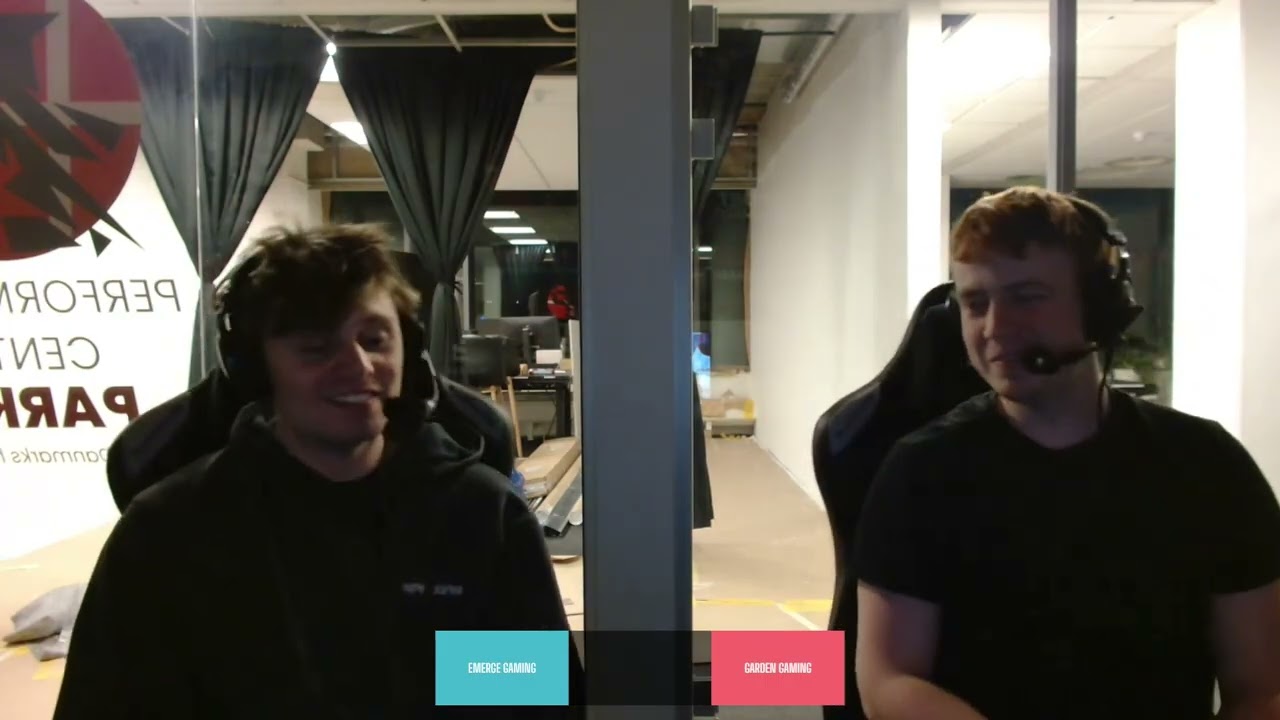 1. Division | Emerge Gaming vs Garden Gaming | Gruppespil | Casters Kqper og RAP1D
