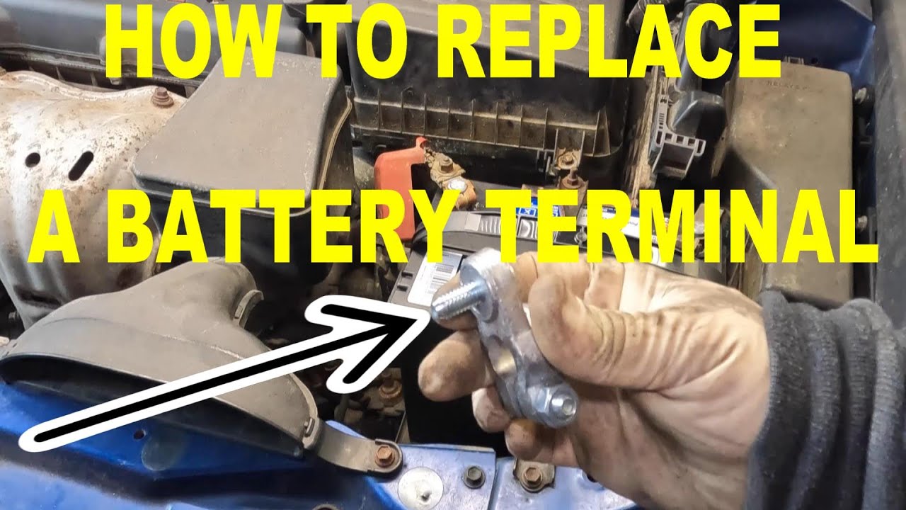 HOW TO REPLACE A BATTERY TERMINAL ON A TOYOTA CAMRY, STUD STYLE TERMINAL!
