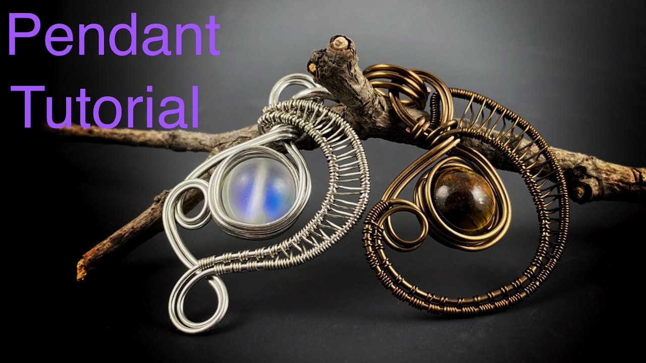 Wire Wrapping Techniques- Simple Free Form Woven Bead Pendant