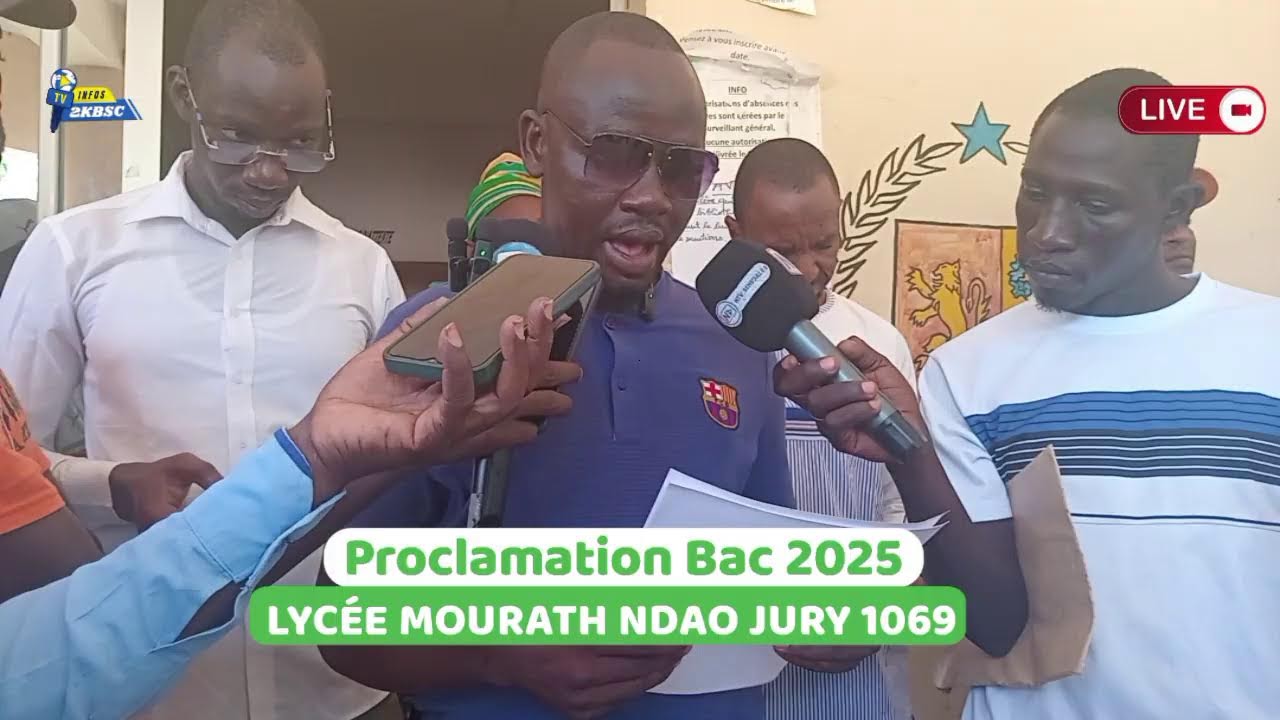 Bac 2025 Proclamation des résultats jury 1069 LICÉE Mourath Ndao