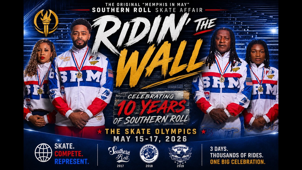 Ridin' The Wall - Southern Roll Memphis Nights Are Different = The Skate Floor is Our Freedom