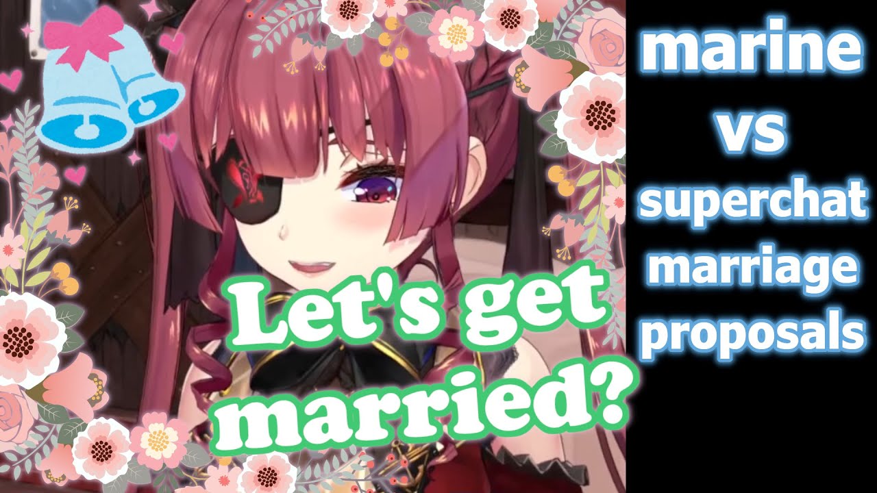 Marine Overwhelmed by Superchat Marriage Proposals and It Might Just Work? [subs] [Hololive]
