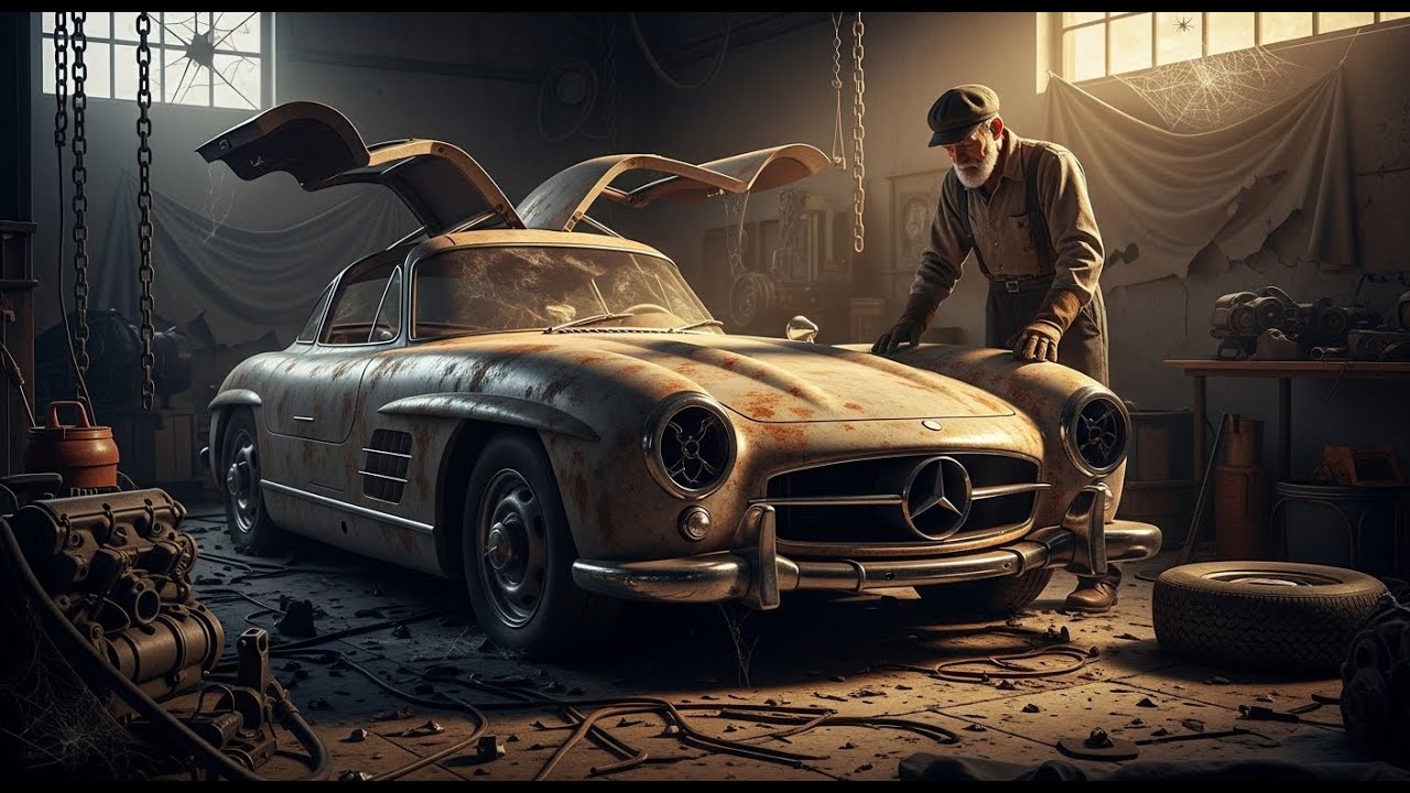 Restoring a Legendary 1955 Mercedes-Benz 300SL Gullwing | ASMR Full Rebuild from Abandoned