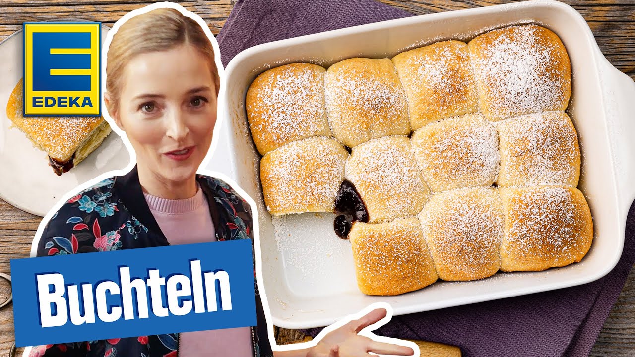 Fluffige Buchteln Rezept | Warme Süßspeise mit Pflaumenmus