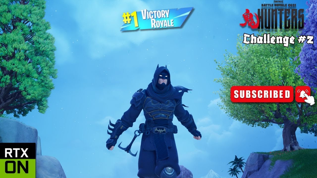 Fortnite Ninja Knight Batman Skin Gameplay 1440P Max Ray Tracing | RTX 4080 Super