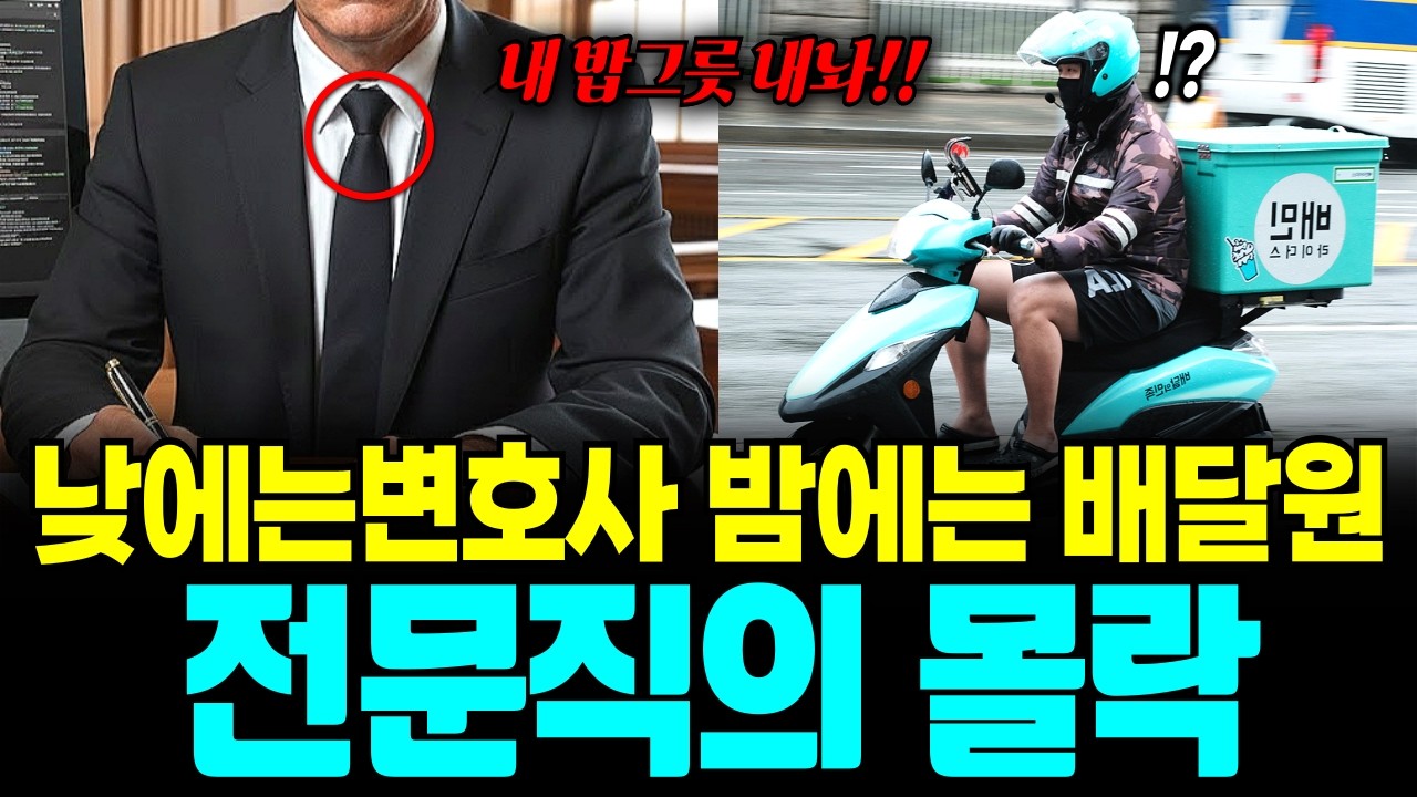 의사,변호사도 배달알바 뜁니다...줄줄이 폐업하는 전문직의 몰락