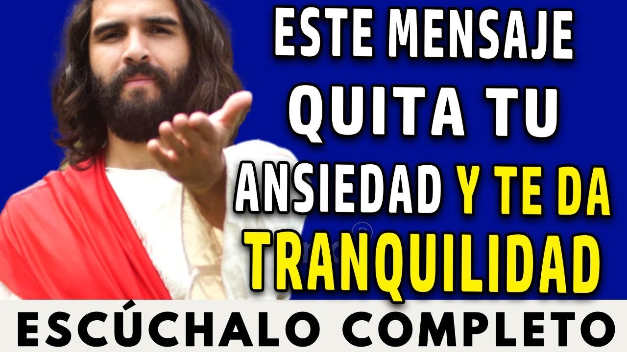 Dios te dice hoy, mantén tu calma, este mensaje quita tu ansiedad y te da tranquilidad.