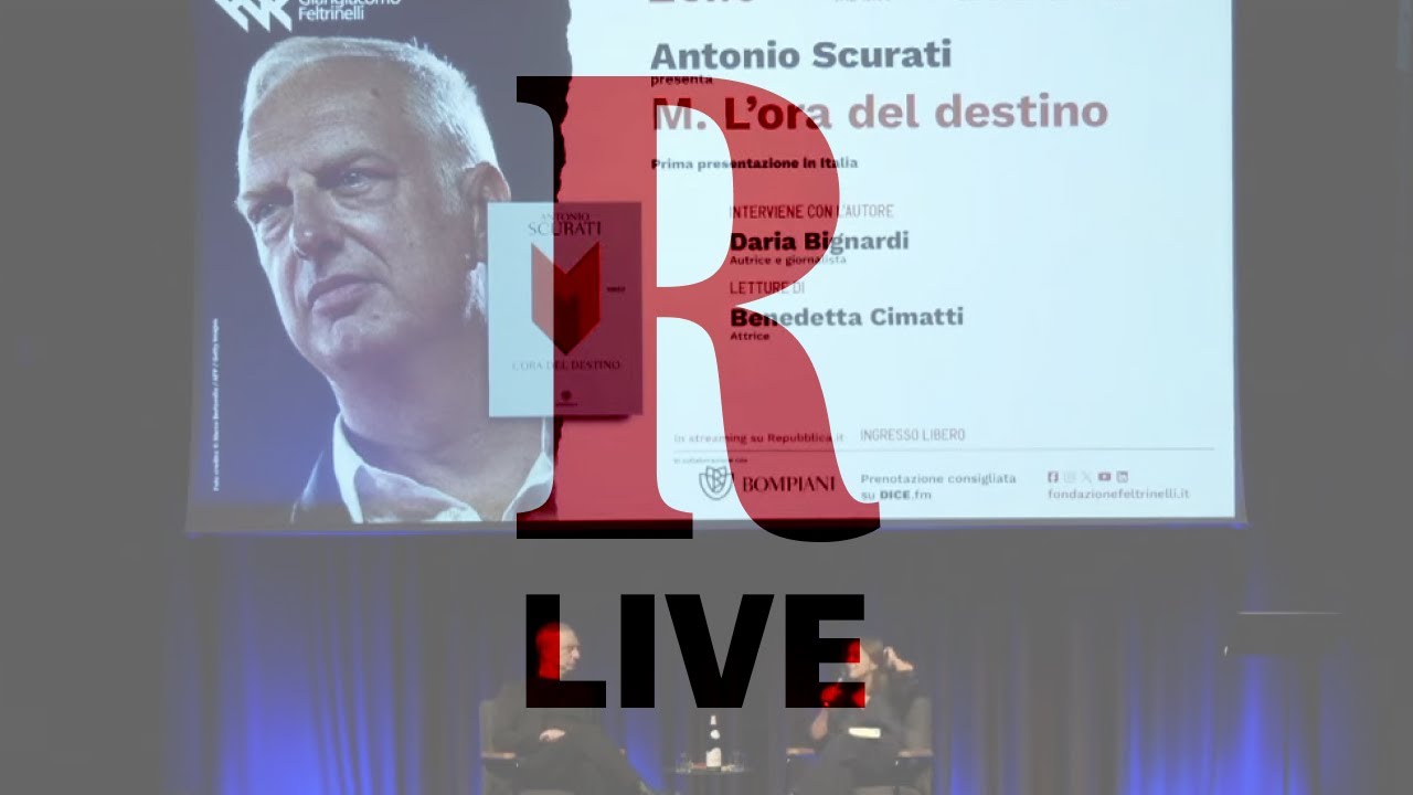 Antonio Scurati presenta “M. L’ora del destino” – la diretta