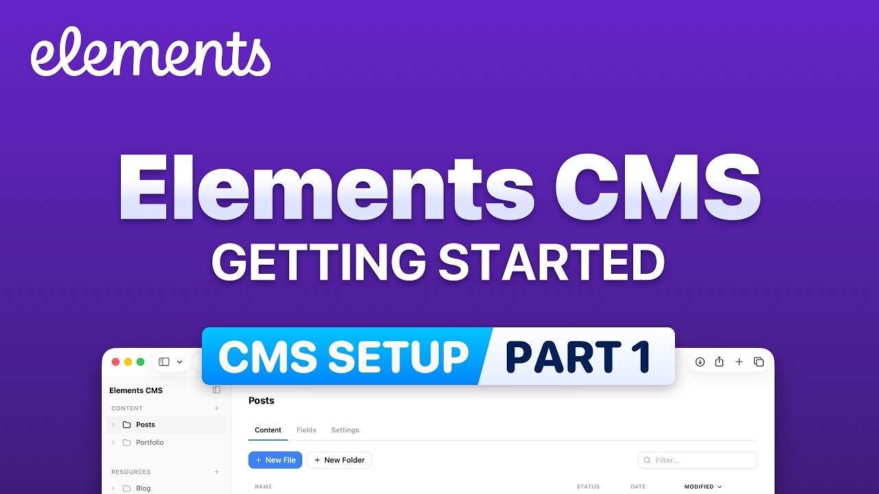 Как настроить Elements CMS: Часть 1 &mdash; Добавление и отображение постов в блоге