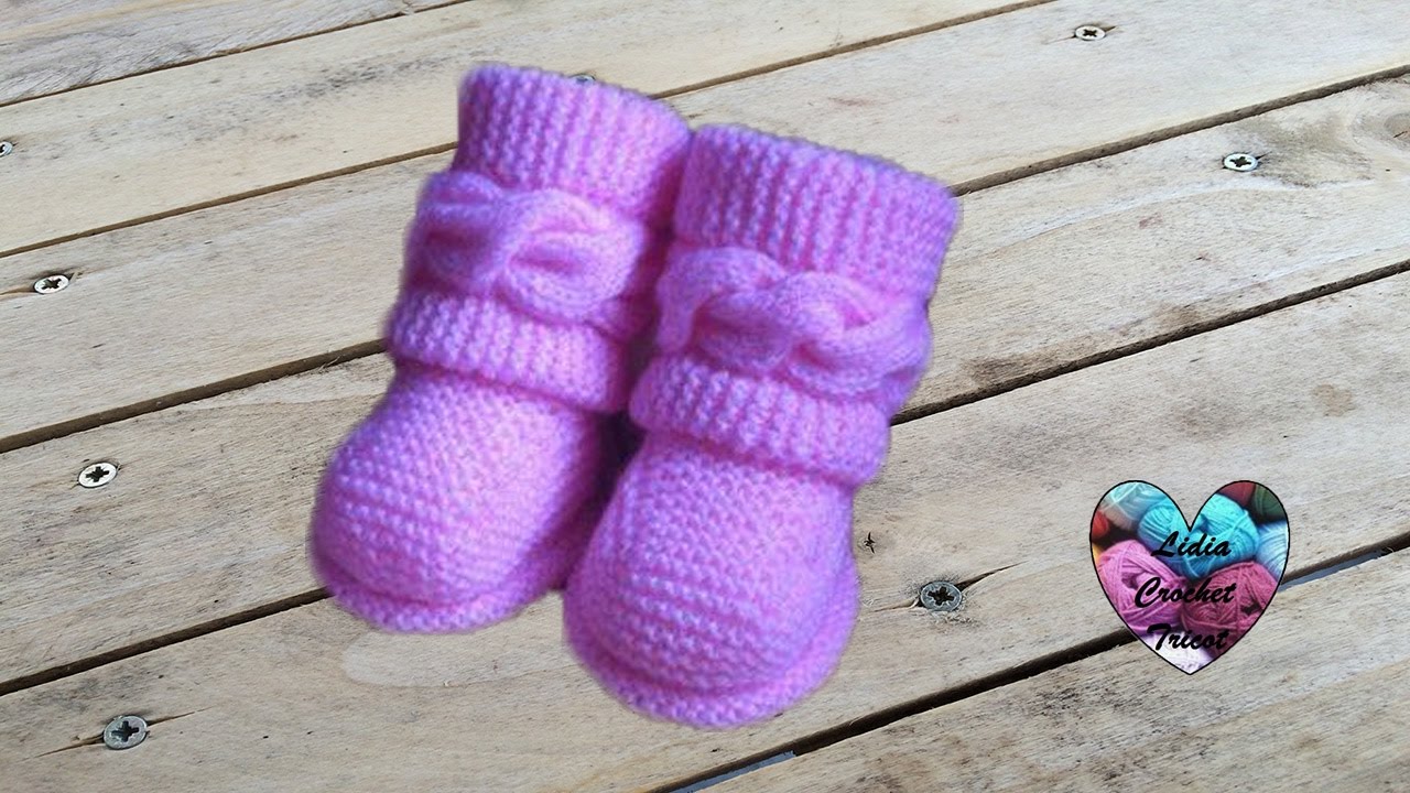 Boots style Uggs tricot bébé 2/2 / Uggs baby boots knit (english subtitles)
