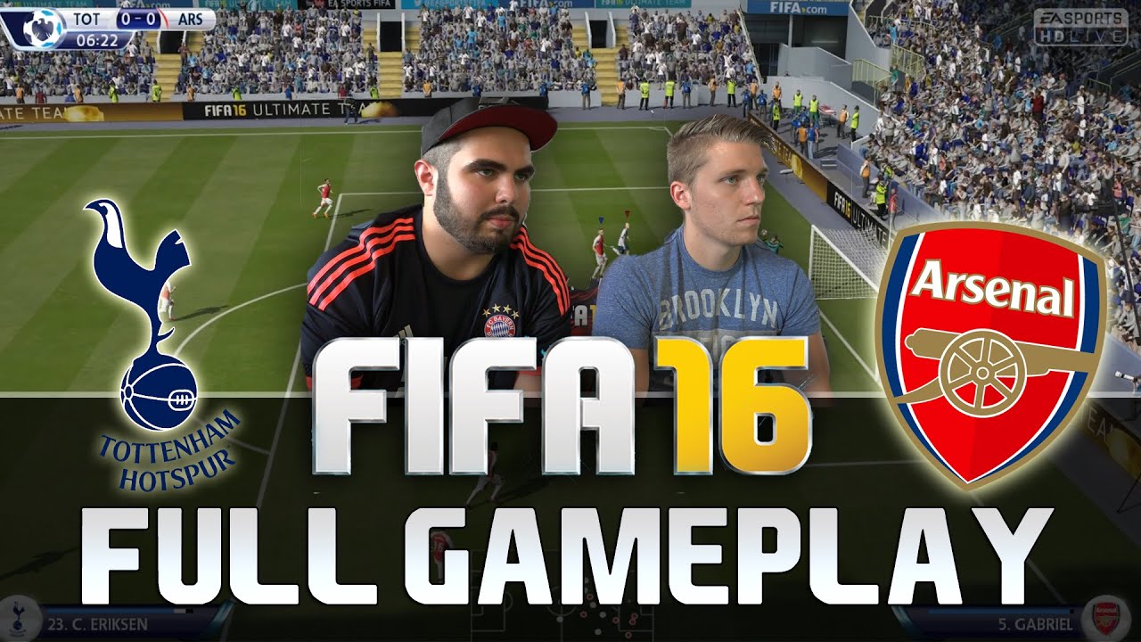 FIFA 16 ARSENAL VS TOTTENHAM HOTSPUR FULL GAMEPLAY [HD+ 60FPS PS4 / XBOX ONE]