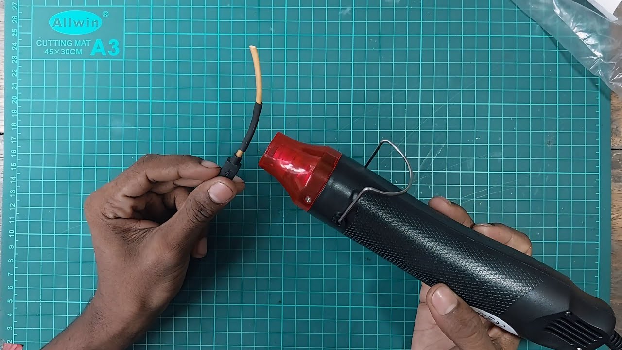 300W Heat Gun Electric Power Mini Hot Air Gun Blower with Shrink Tubing#diy #hitkan 😱😱