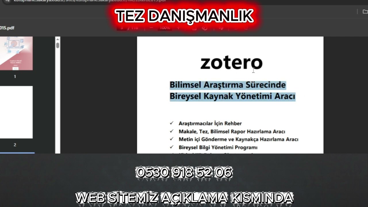 YÖK Tez Zotero Nedir? | Nasıl Kullanılır?