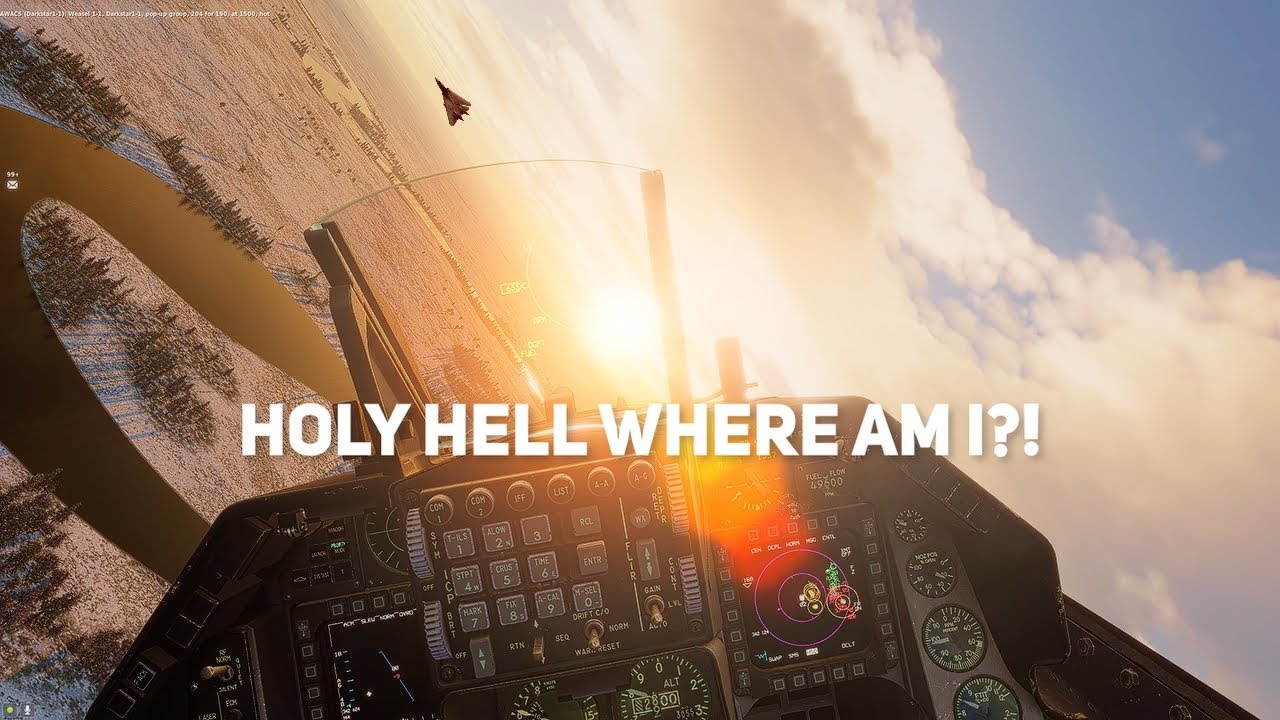 I Chased an F-14 70 Miles With NO MISSILES To Dogfight | Growling Sidewinder Server | DCS World
