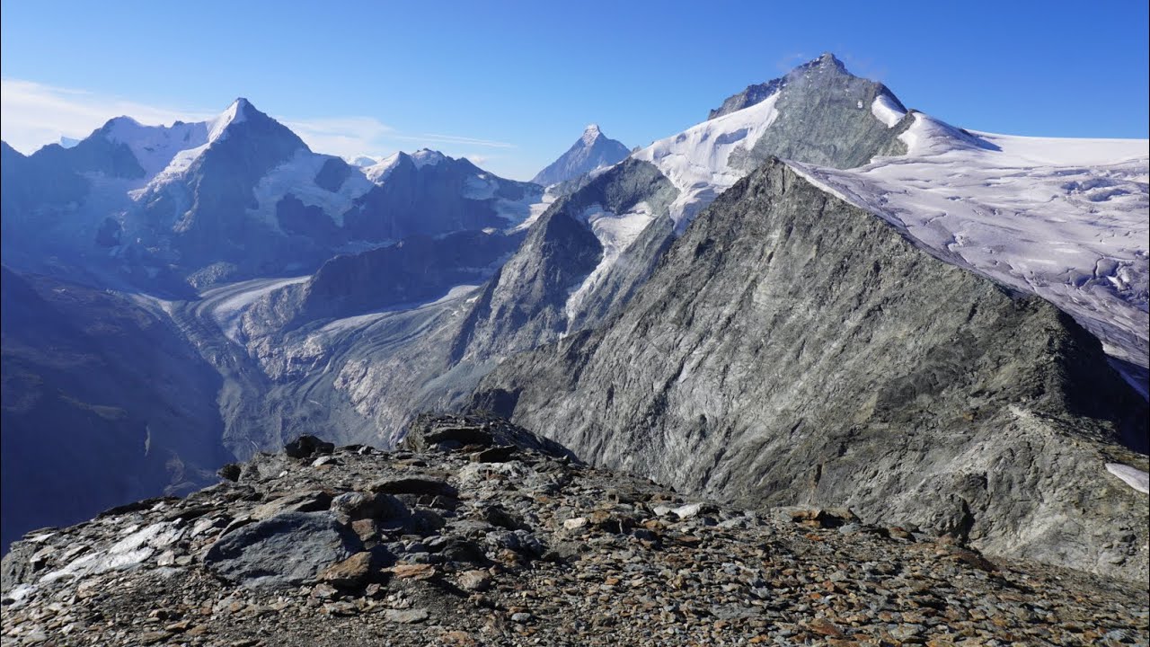 Randonnée alpine Pigne de la Lé(3396m) Arête NW aller-retour depuis parking Châteaupré, 07-08-2022