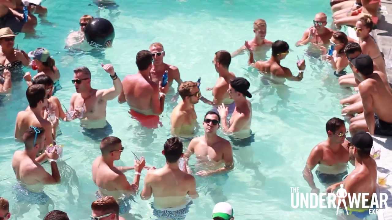Trunks or Speedos? Lyst LA Pool Party