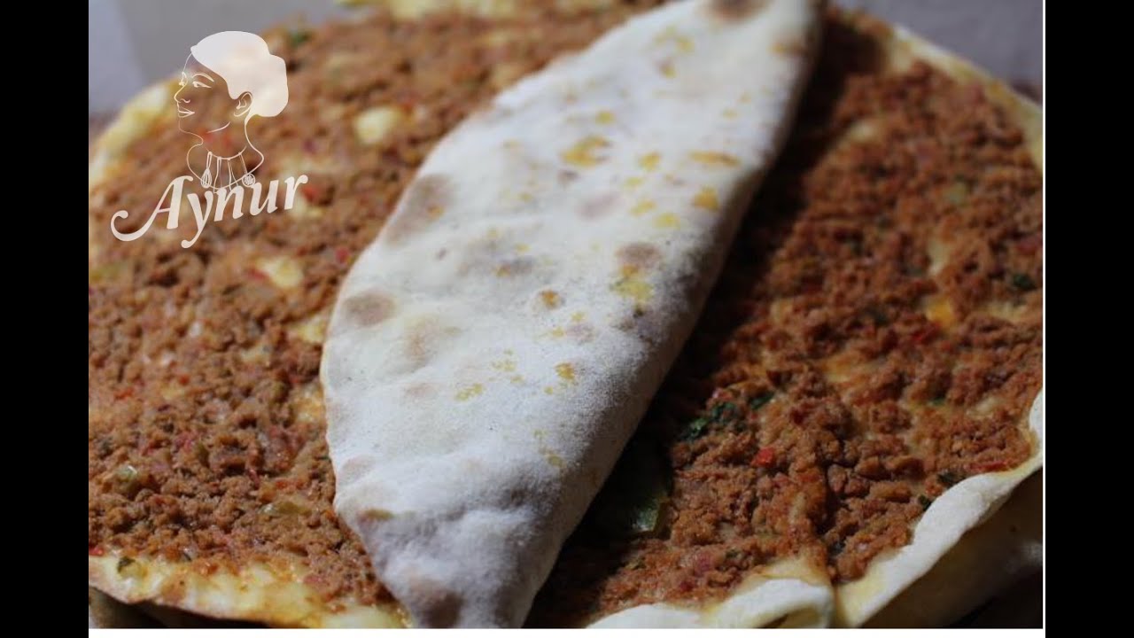 Original Türkische Pizza/ orjinal pide salonu lahmacunu/meinerezepte