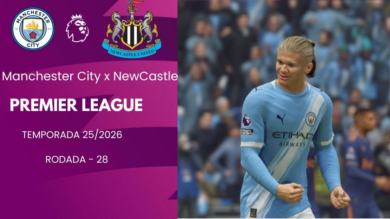 PREMIER LEAGUE - EA FC26 - Manchester City x New Castle - Rodada#28 - PS5 4K 60FPS