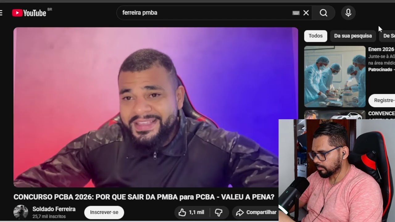 Vale a pena trocar a PM pela PC? React do vídeo de FERREIRA.