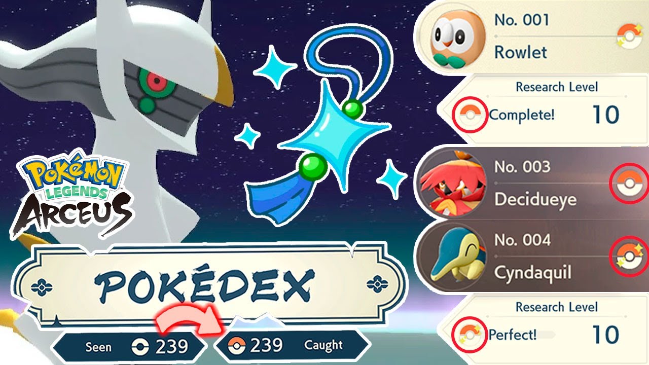 O QUE ACONTECE AO COMPLETAR A POKÉDEX EM POKÉMON LEGENDS ARCEUS ??