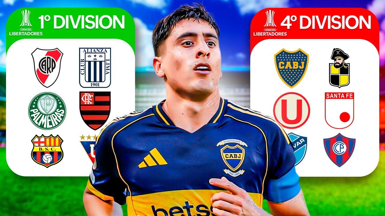 ¡Puse a los clubes de la LIBERTADORES y SUDAMERICANA 2026 en una LIGA! 👀😱