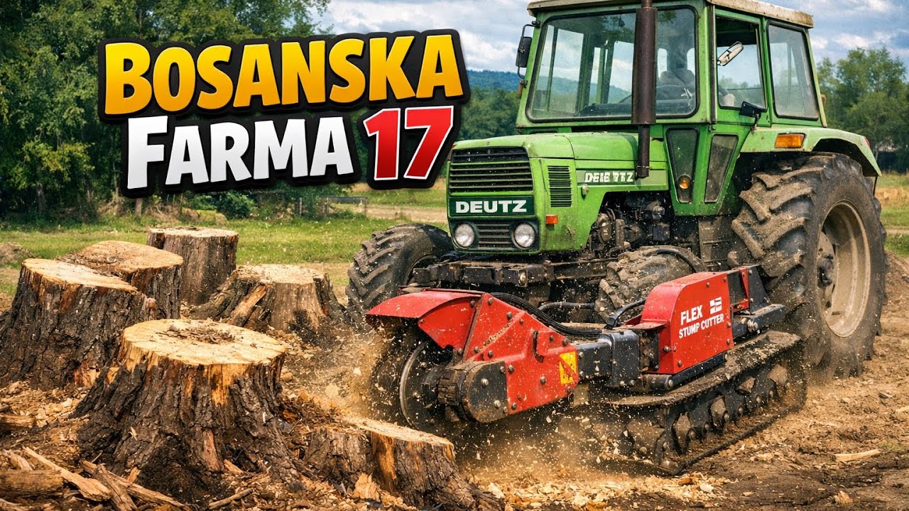 cupanje panjeva sa novim traktorom