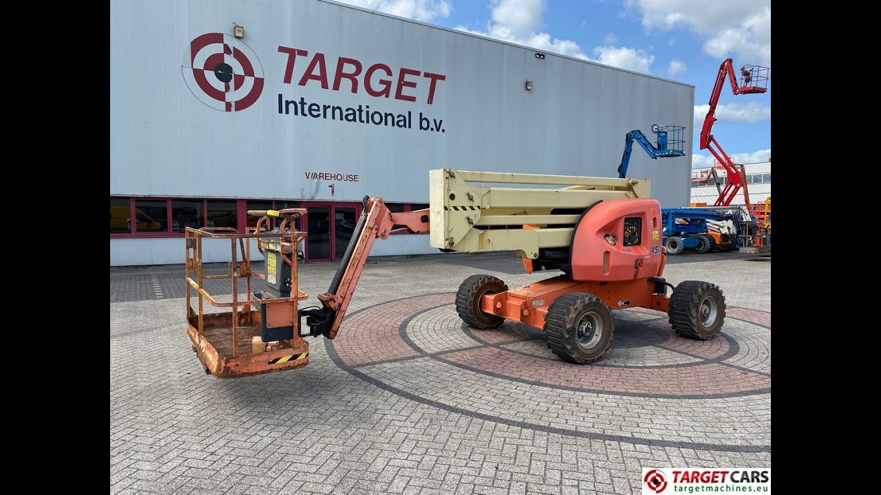 783339 JLG 450AJ ARTICULATED 4x4 BOOM DIESEL WORK LIFT W/JIB 1551CM 2726H E300001332 2013