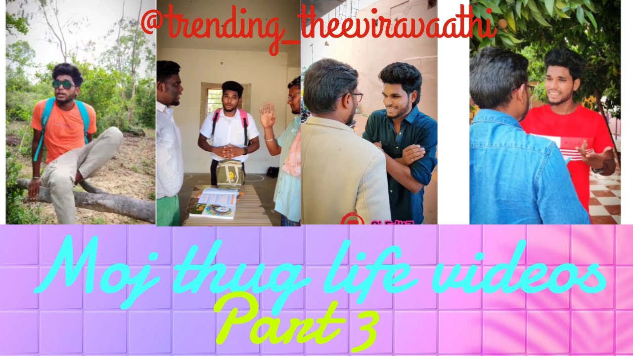 Thug life videos|moj|Part 3|trending_theeviravaathi|Sj Editz