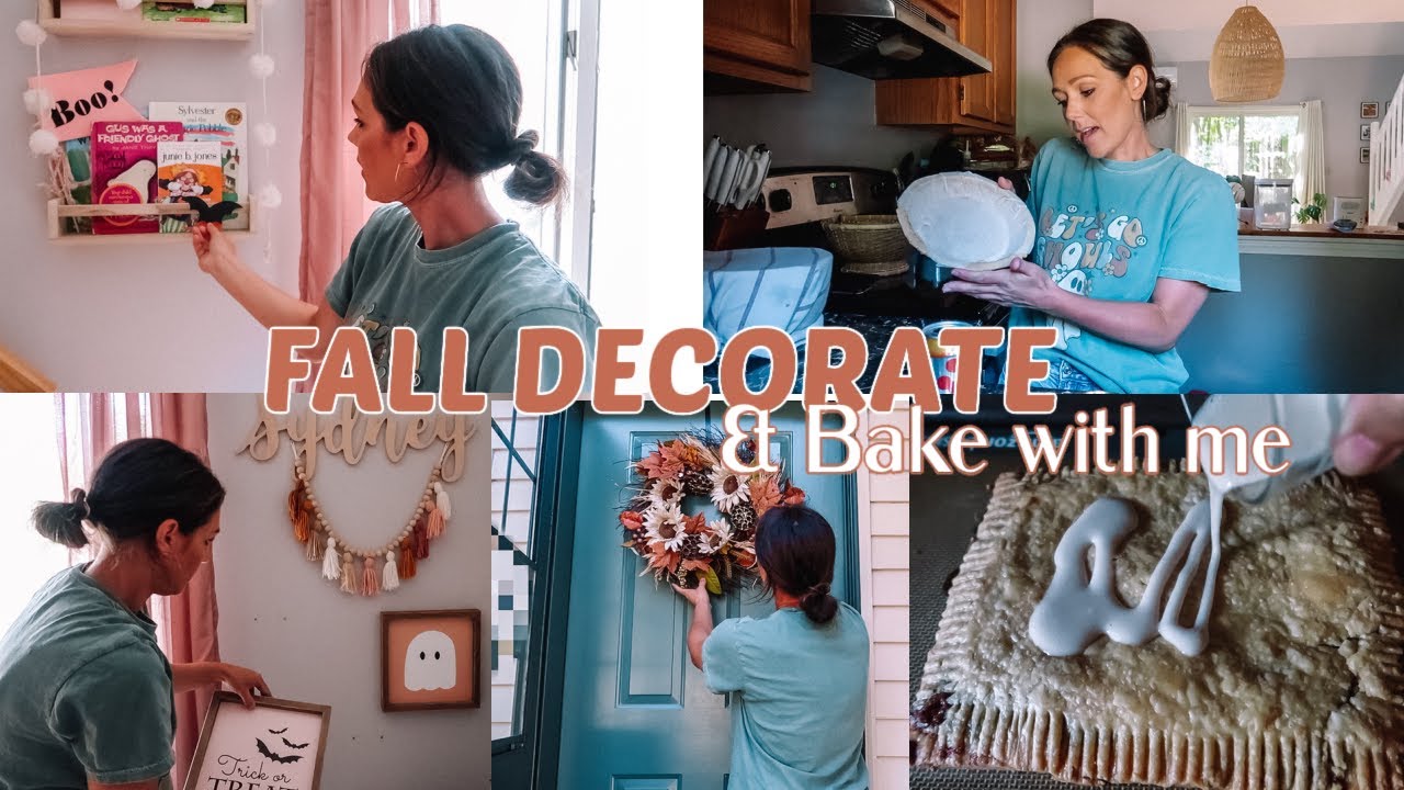 FALL DECORATE & BAKE WITH ME 2025| Homemaking Vlog| Tres Chic Mama