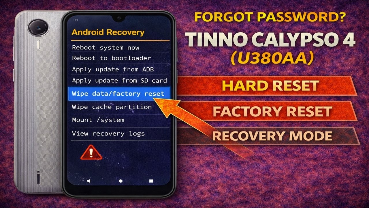 Forgot Password? Tinno Calypso 4 (U380AA) Hard Reset – Factory Reset & Recovery Mode