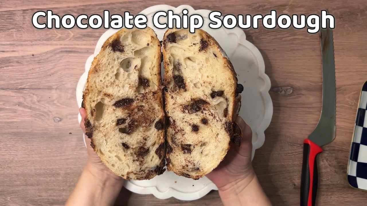 Sourdough Bread with Chocolate Chips (Easy Recipe) #breadrecipe #chocolatechips