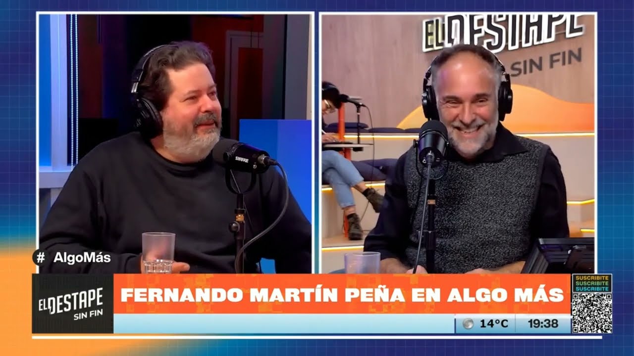 Fernando Martín Peña con Patricio Barton: 