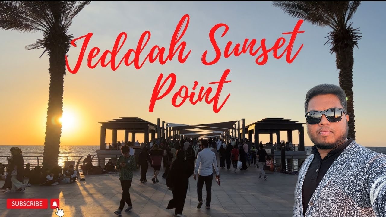 Jeddah Sunset Point at Jeddah Corniche || Jeddah Waterfront Harbor. #staywithkhan #beach