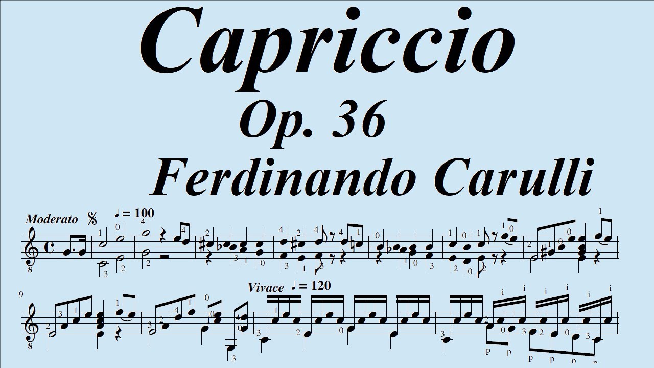 Ferdinando Carulli Op. 36 Capriccio