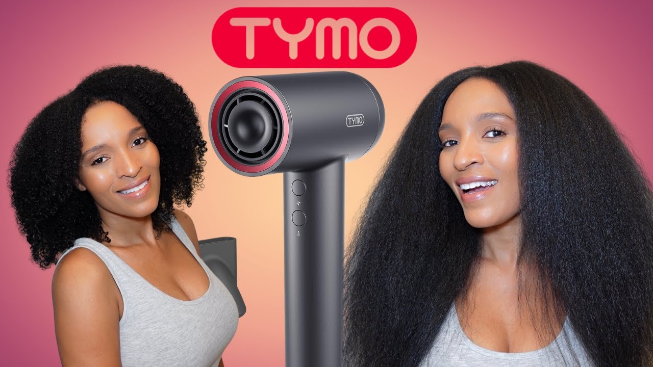 Updated Blow Out Routine (Heat Trained Natural Hair) Featuring TYMO Airhype Lite