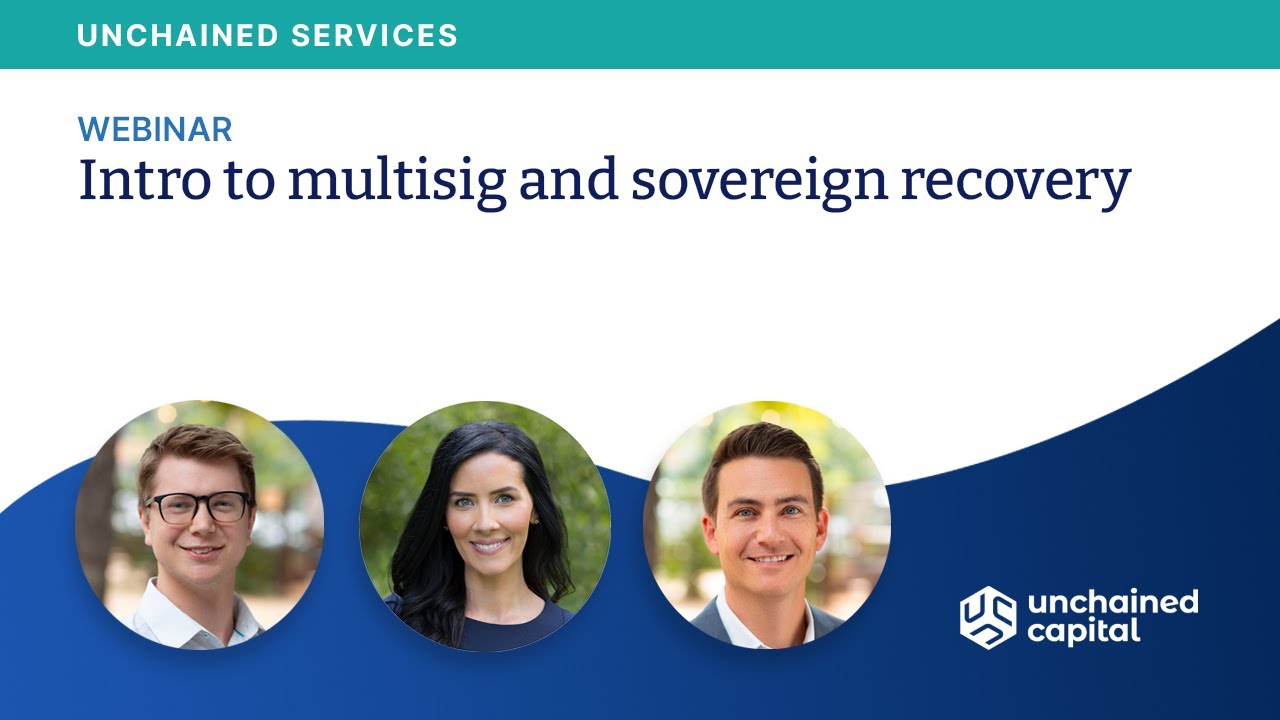 Intro to multisig and sovereign recovery