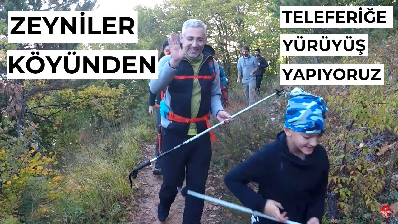 Bursa Zeyniler Köyünden teleferiğe doğru doğa yürüyüşü gerçekleştiriyoruz. #Bursa #ZeynilerKöyü