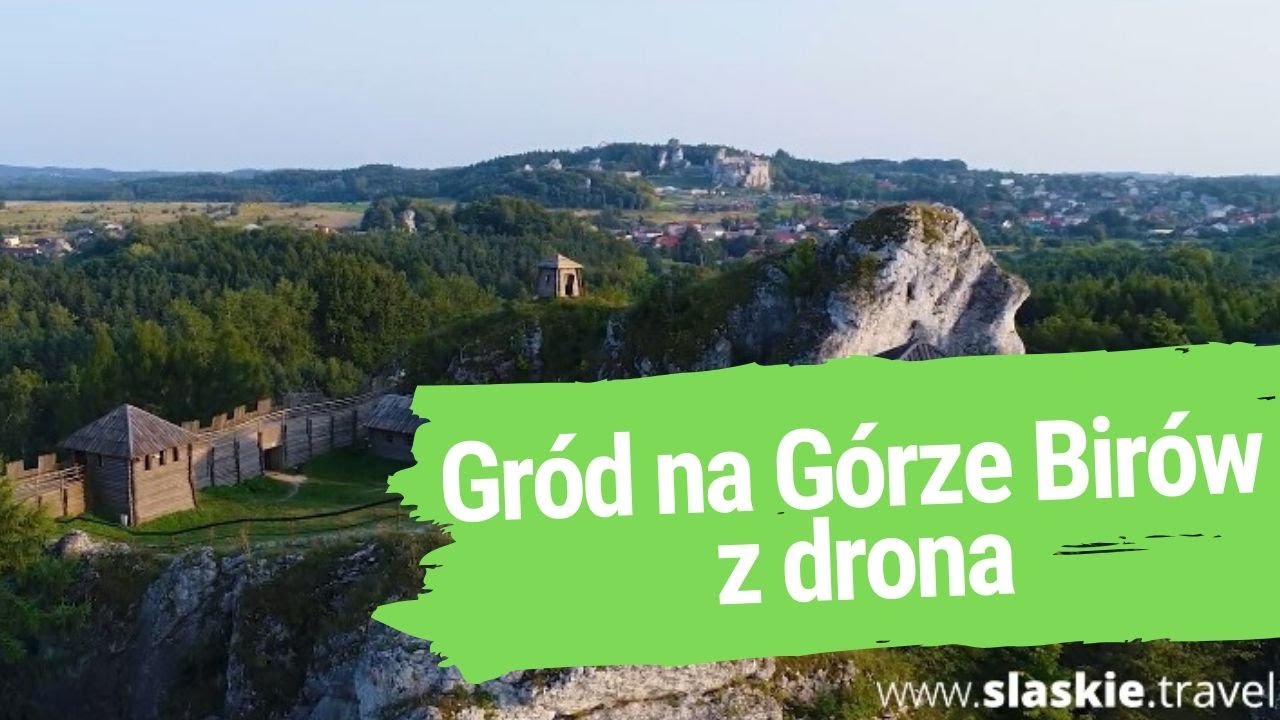 Gród na Górze Birów z lotu ptaka