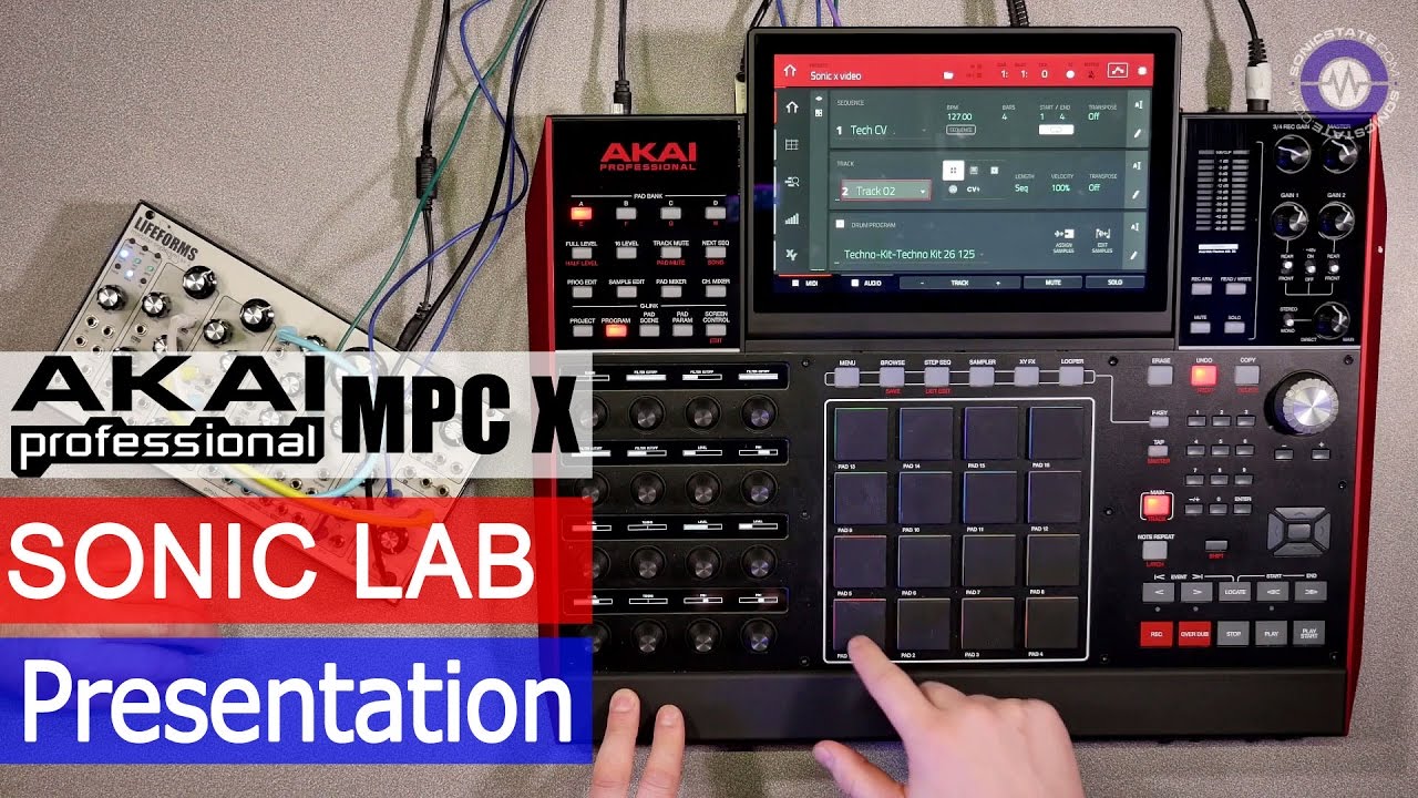 Sonic LAB Presentation  - Akai MPC X CV control and workflow
