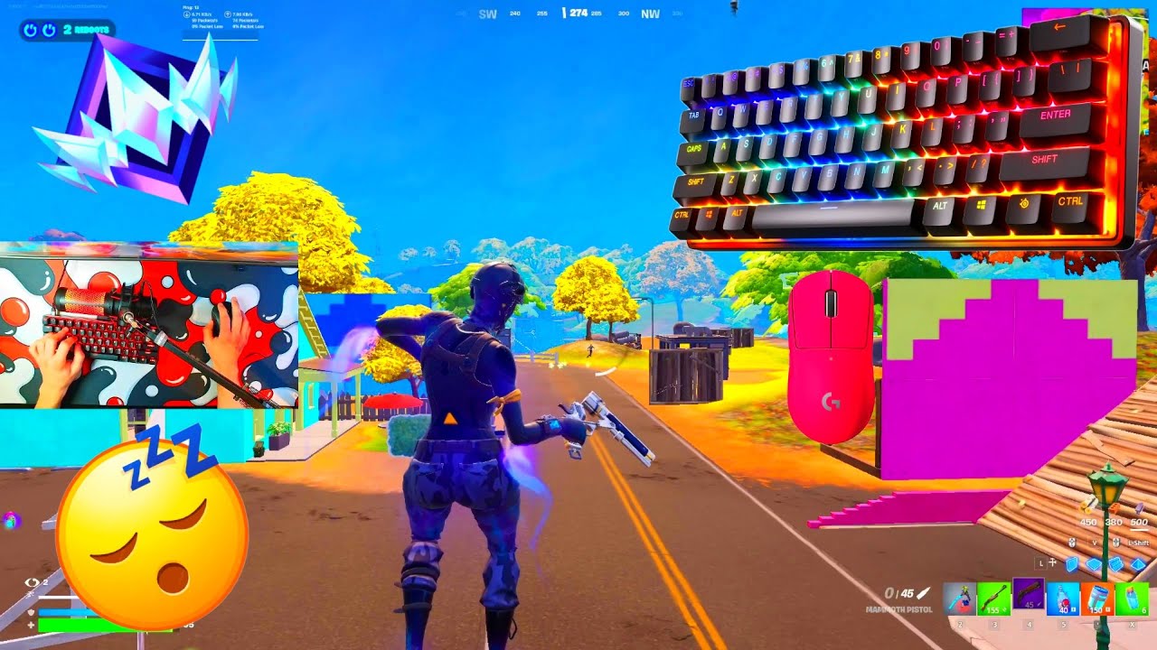 [4HR]Steelseries Apex Pro Mini ASMR 😴 Fortnite Ranked Reload 🏆 Satisfying Keyboard Sounds 360FPS 4K