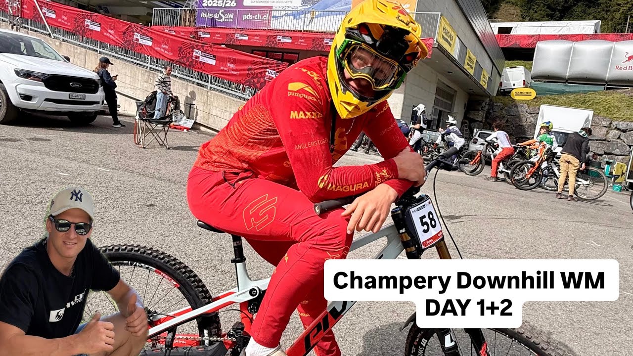 DAY 1/2 Champery Downhill Weltmeisterschaft auf der steilsten Rennstrecke EVER