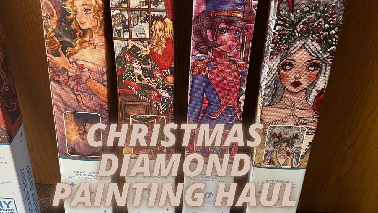 HUGE diamond art club christmas kit haul 2024 + halloween bedroom | diamond painting unboxing!